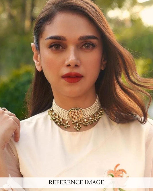 White Kundan Choker