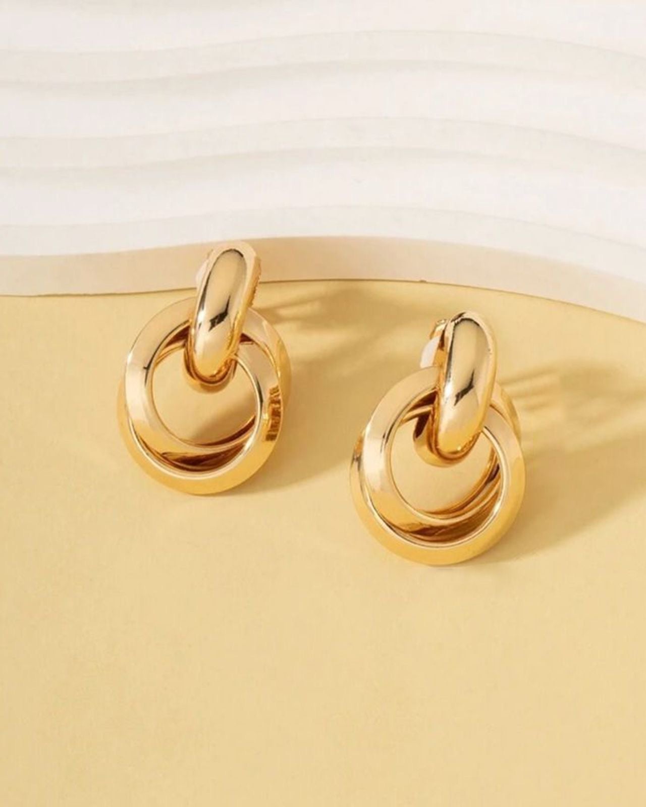 Fashionable Golden Earrings