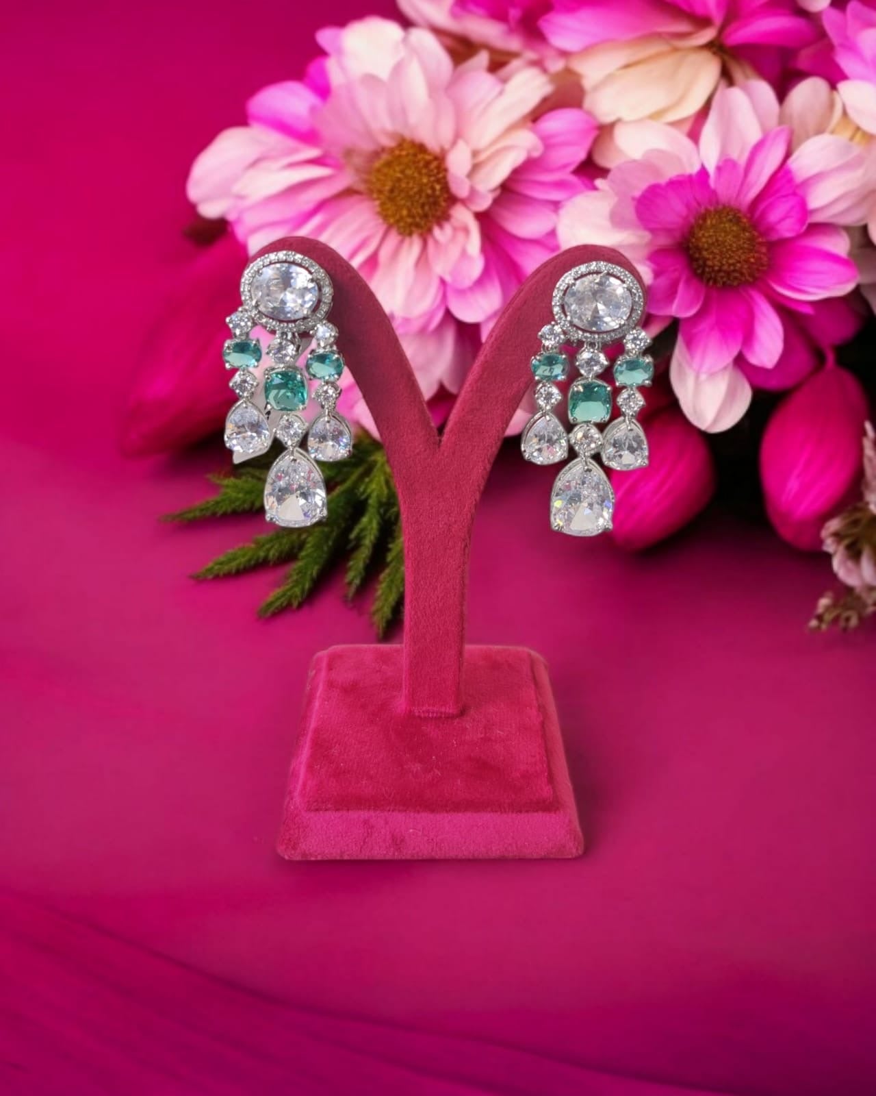 Radiant Drop Diamond Earrings