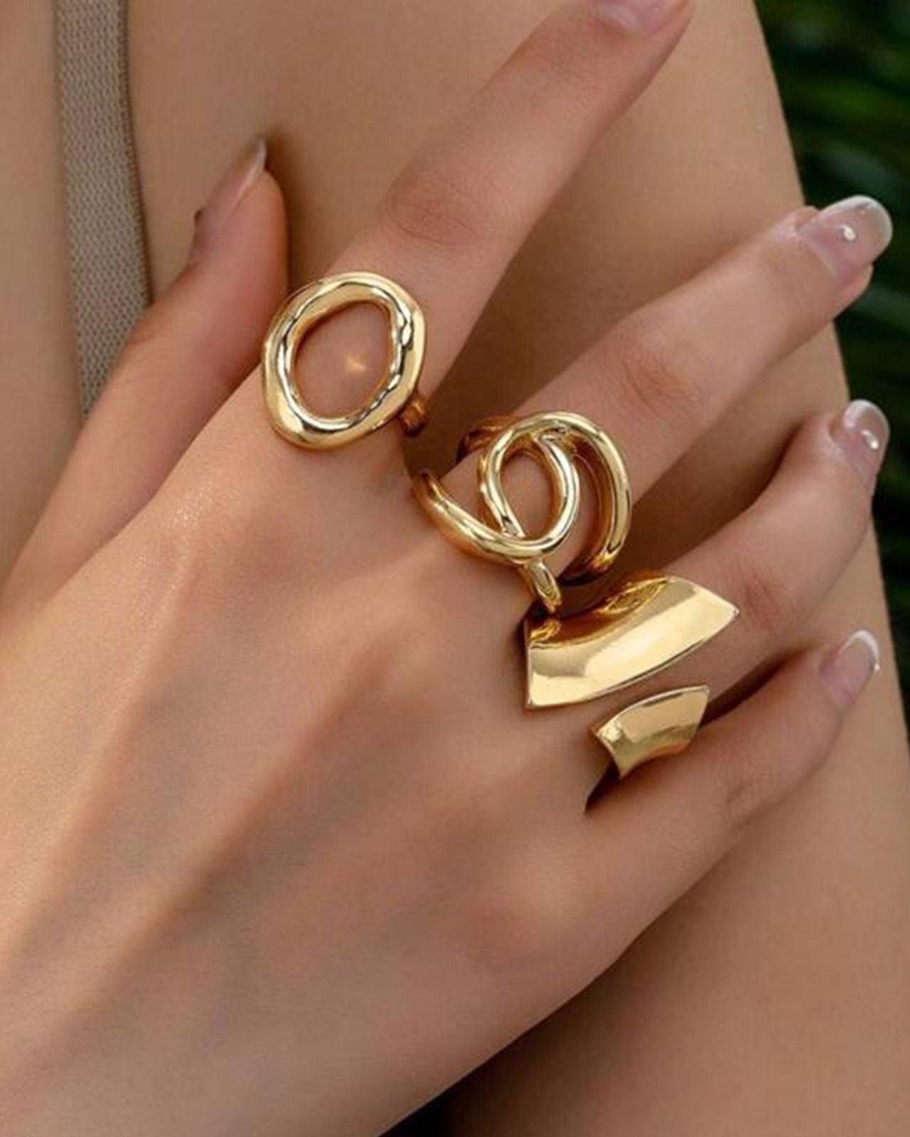 Gold Chunky Rings