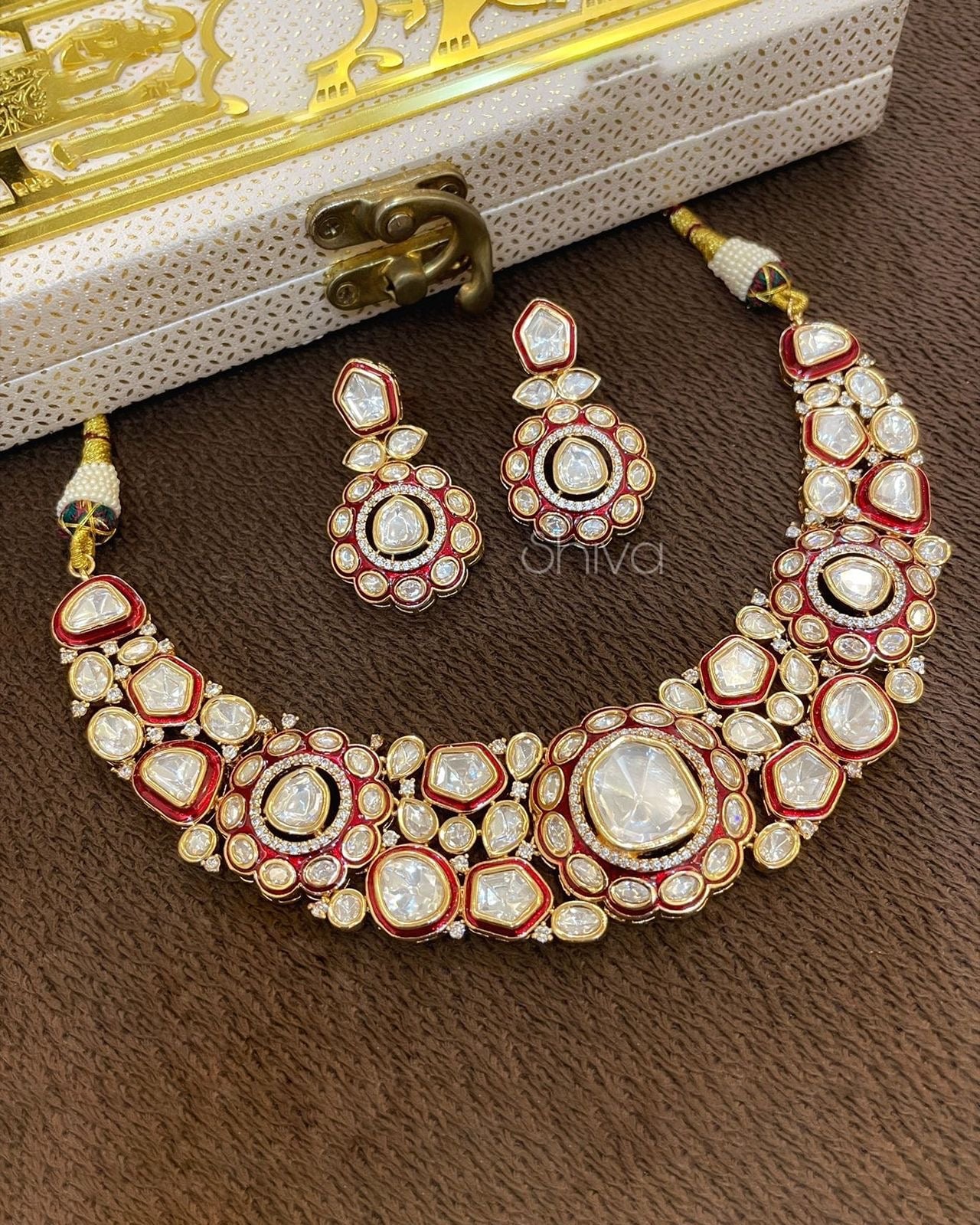 Kundan Uncut Polki Bridal Set