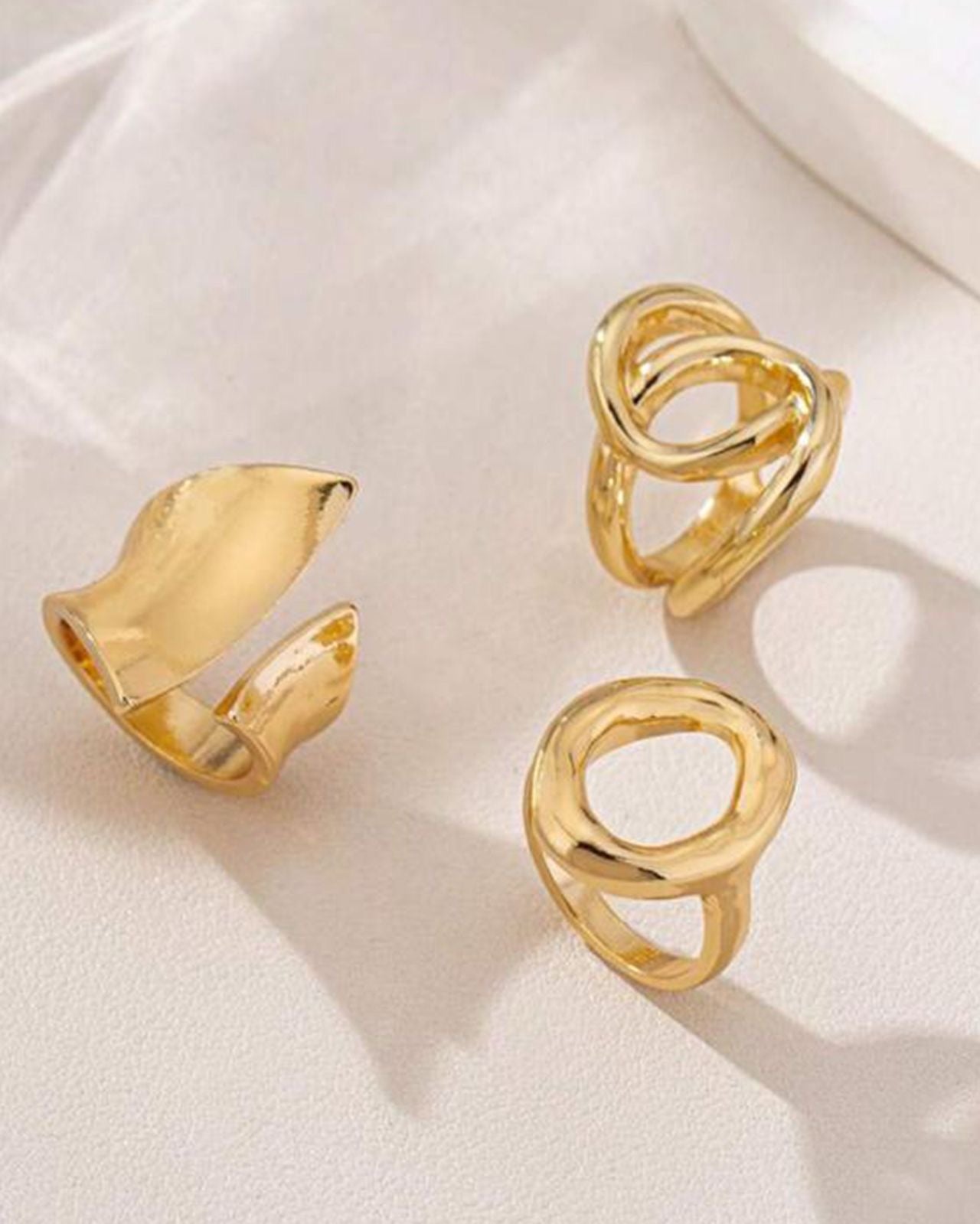 Gold Chunky Rings