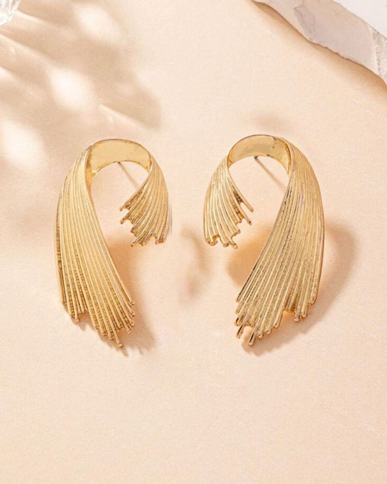 Twisted Golden Earrings