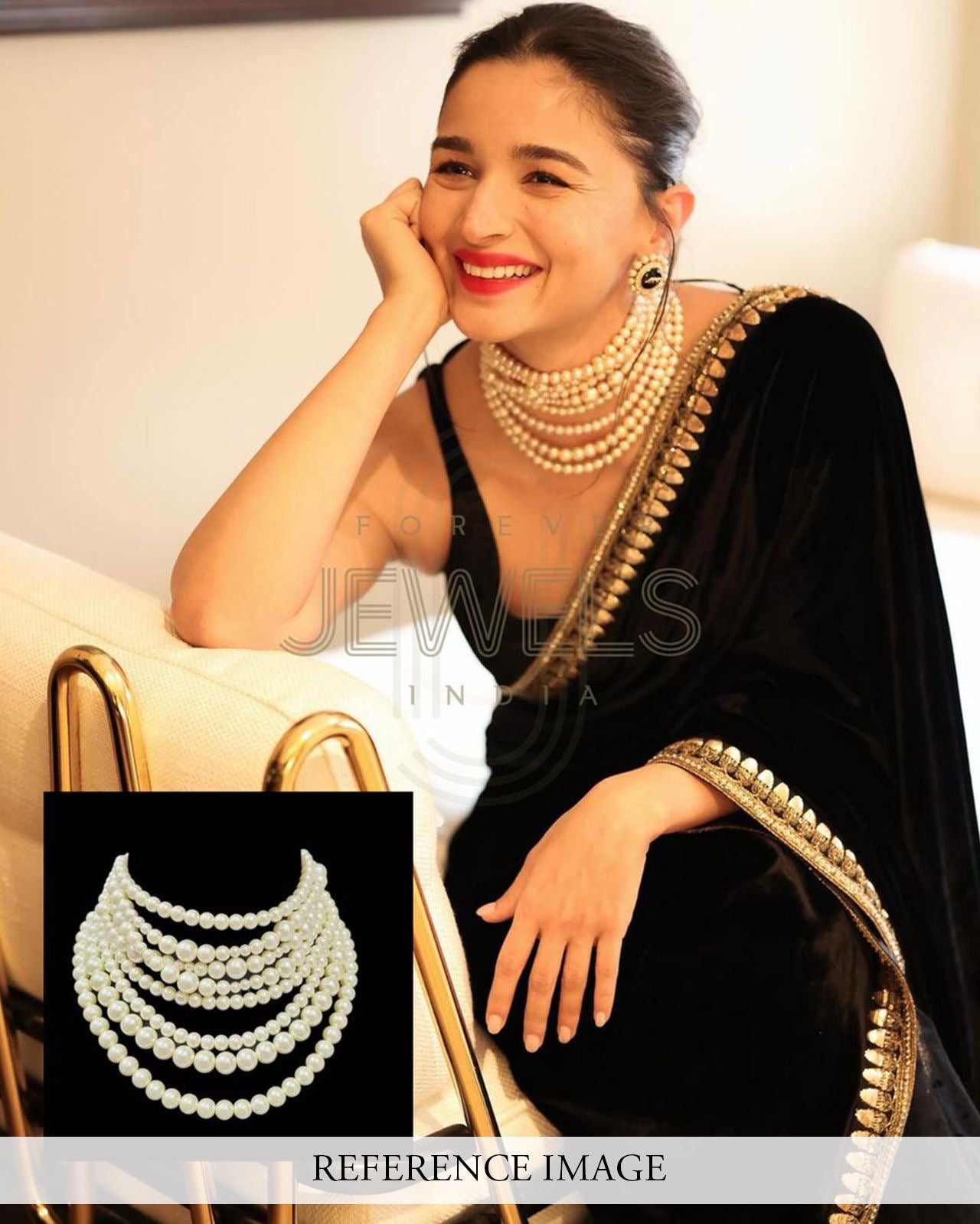 Alia Bhatt Pearl Necklace