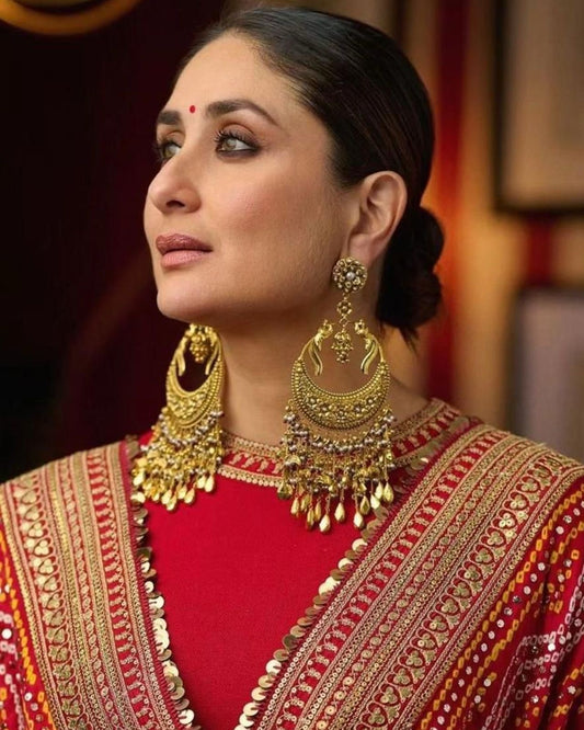 Kareena Inspired Long Golden Earrings