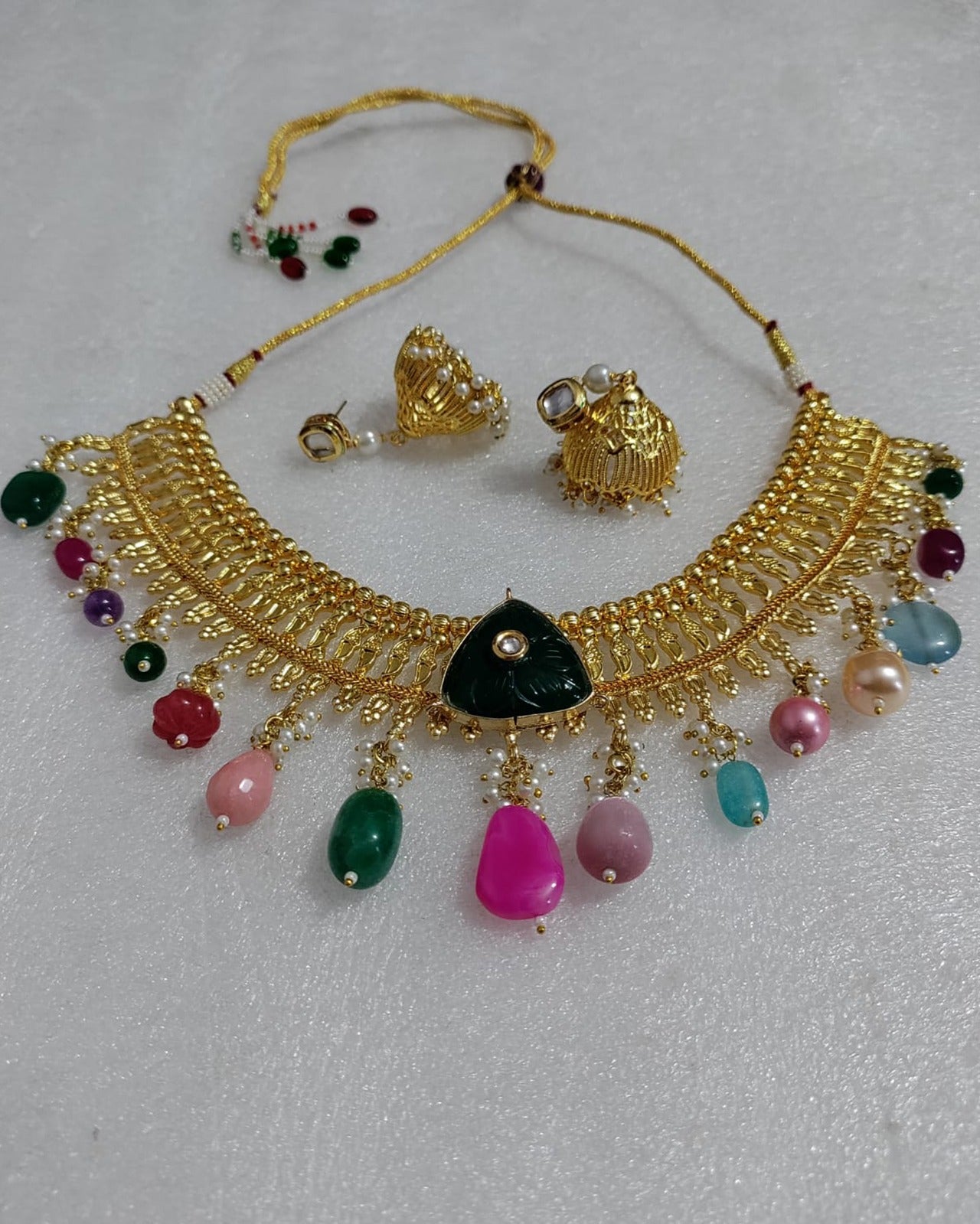  Beads Golden Necklace