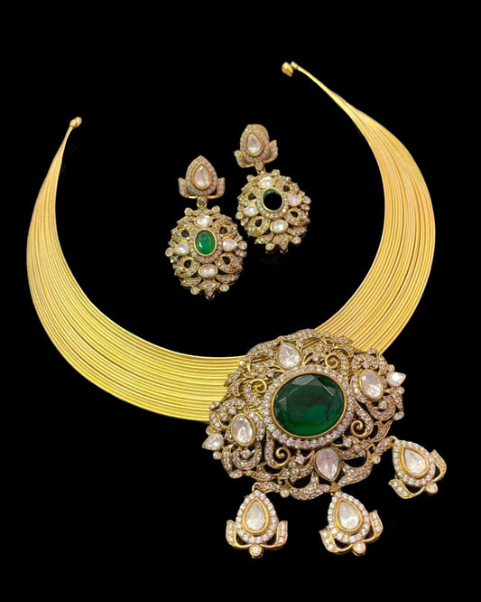 Fashion Kundan Choker Necklace Set