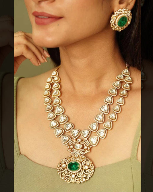 Fine Polki Layered Necklace Set