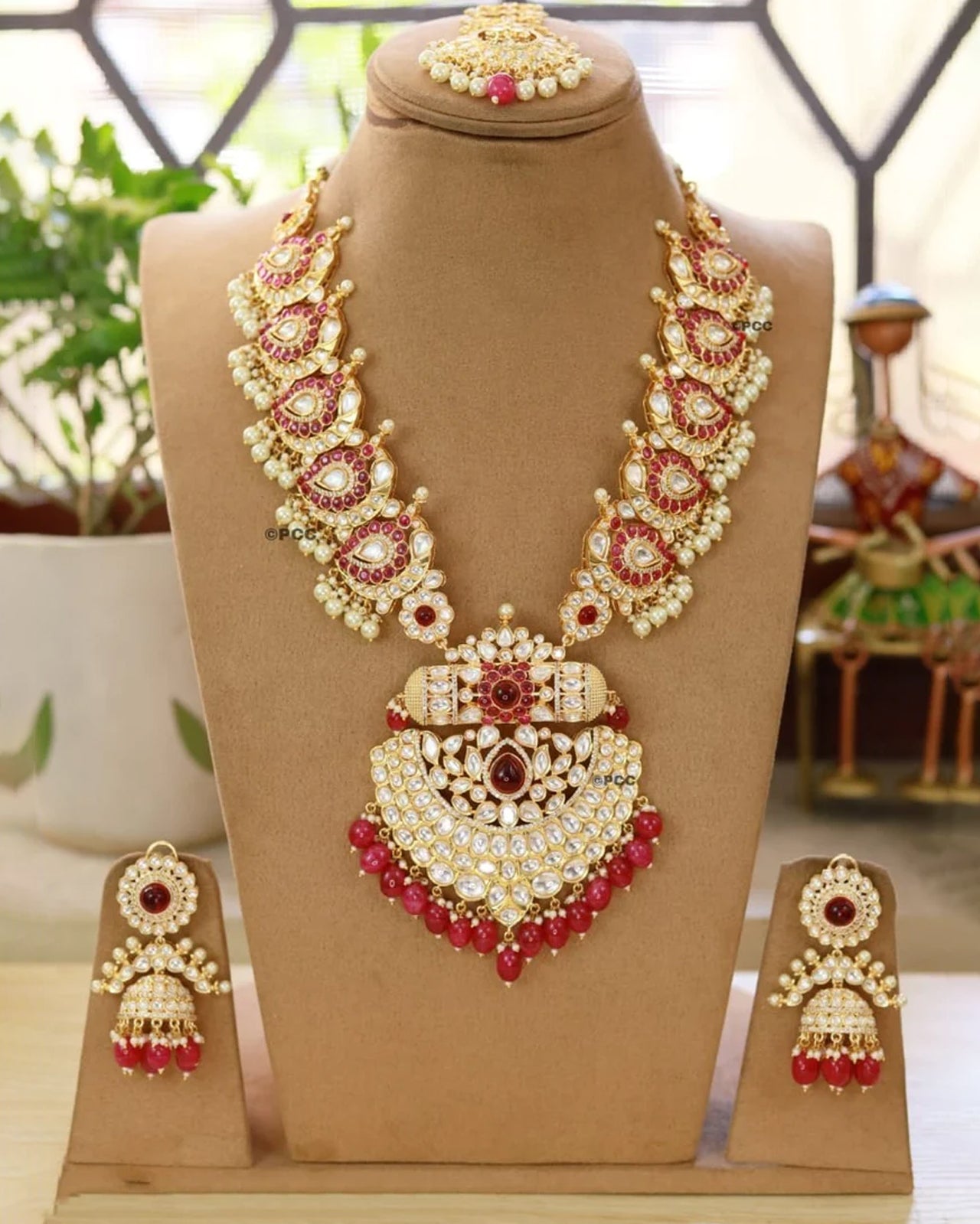 Regal Long Bridal Necklace – Forever Jewels India