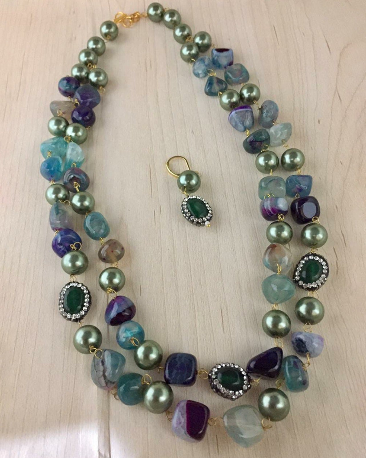 Beaded String Necklace