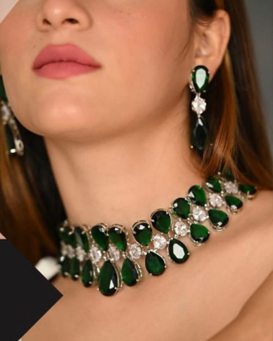 Luxury Diamond Necklace Set