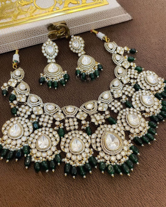 Kundan Bridal Polki Necklace Set