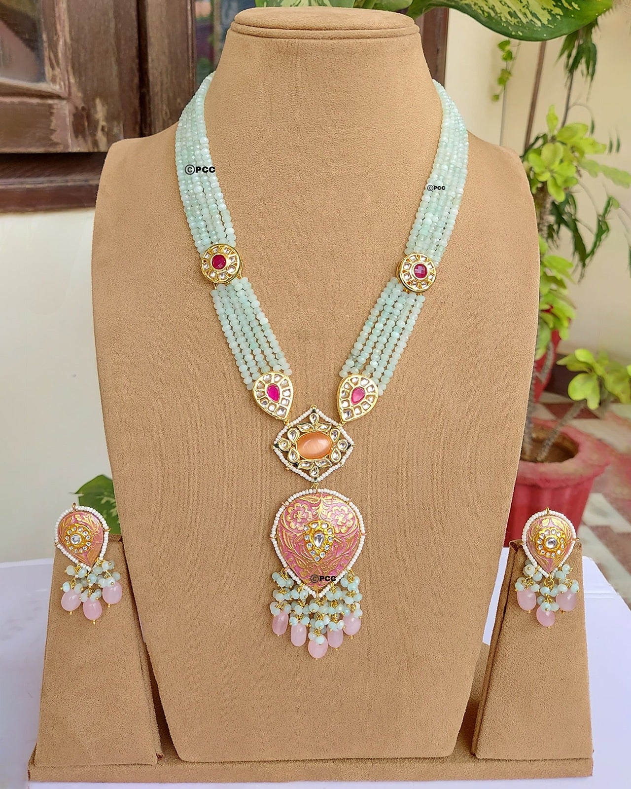 Beads Long Necklace Necklace Set