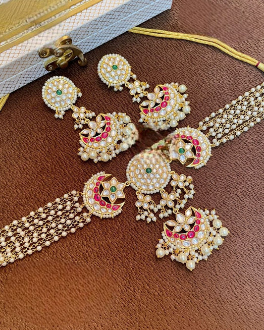 Traditional polki Necklace Set