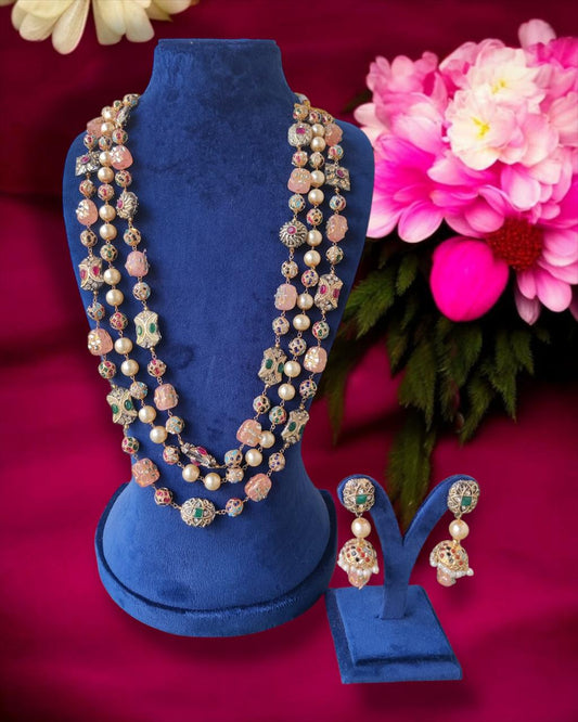 3 Layered Beads Mala