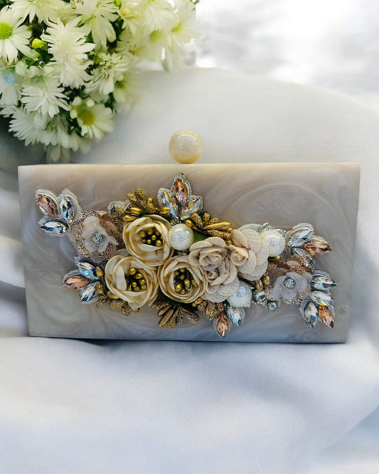 White Resin Clutch