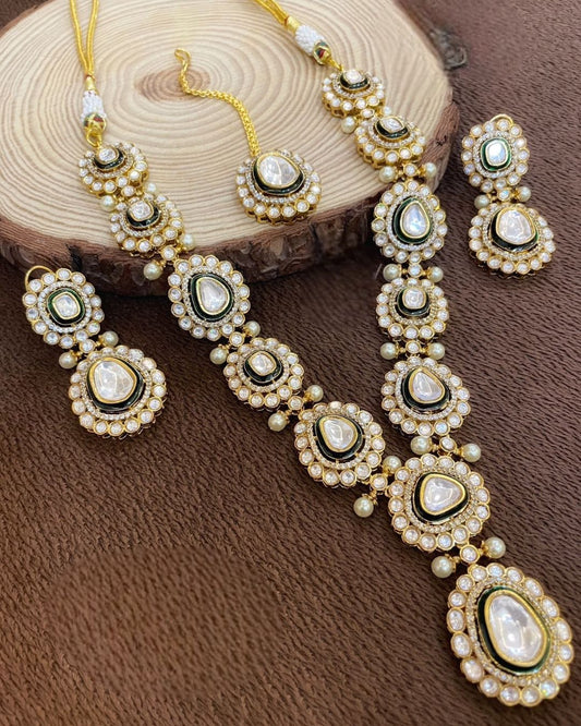 Long Polki Rani Haar Set