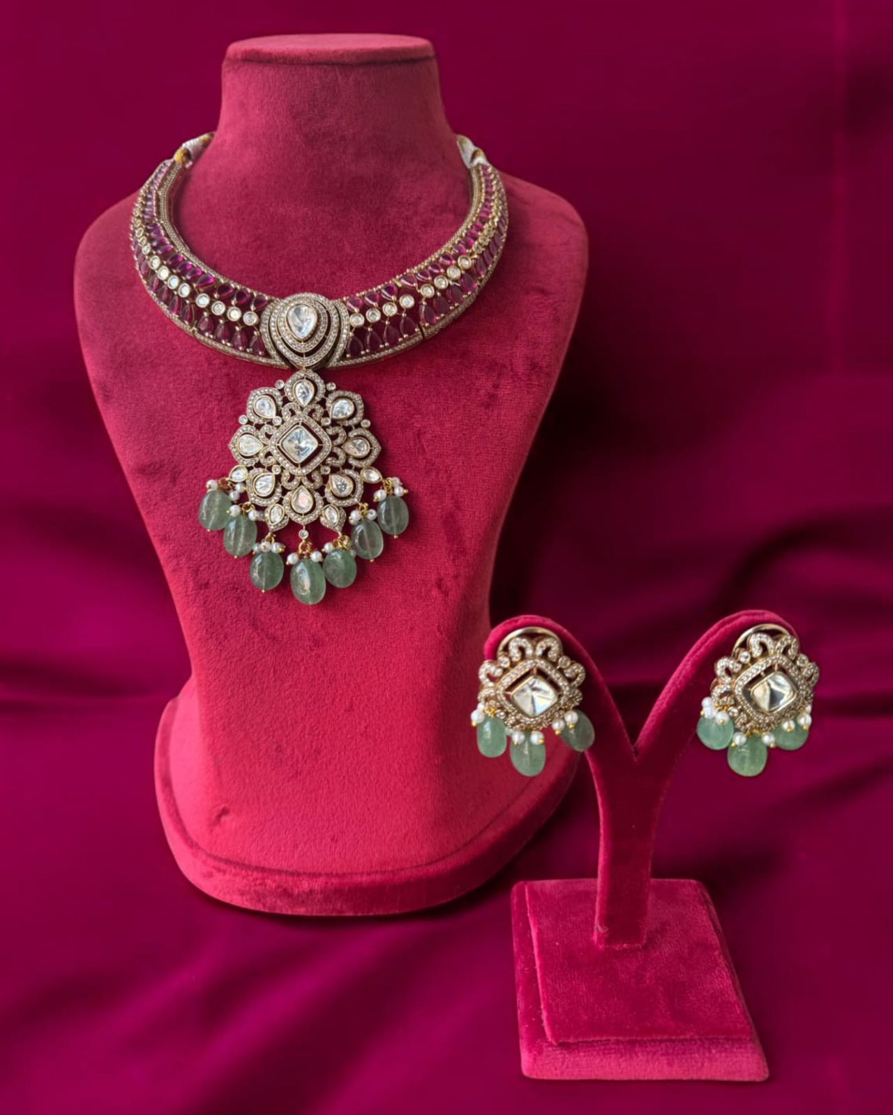 Traditional Polki Necklace Set