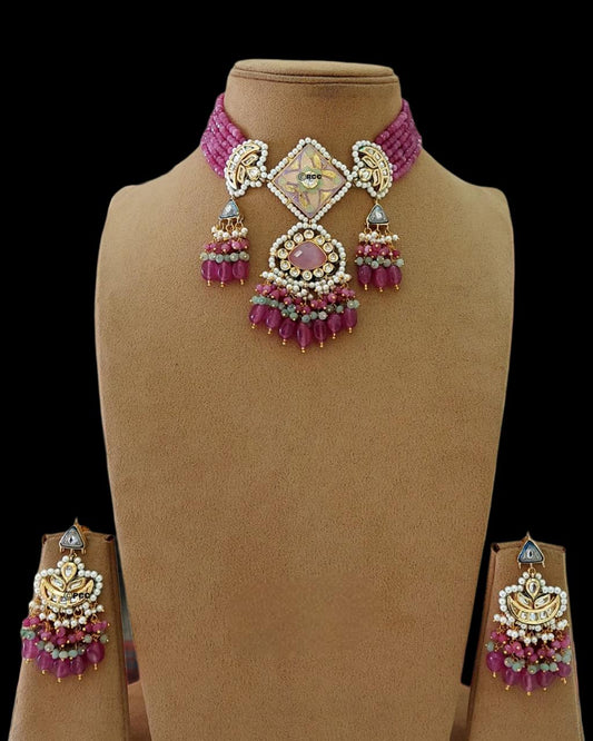 Beads Beauty Bridal Choker Set